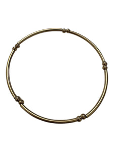 14KGF 6.75” tube bead bracelet,SKU#4014835675L