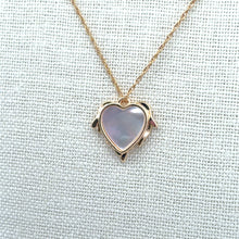 Heart Pendant, Pearl, Gold Plated, M4418