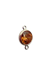 3mm, sterling silver , 3A, Cubic Zicronia Bezel Connector 
SKU#5030CM11