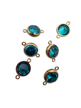 6mm,Gold Filled, 3A, Cubic Zicronia Bezel Connector 
SKU#4005781M12