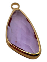 Princess purple crystal charm, SKU#M3104Ppurple