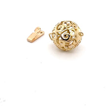 Solid gold bead clasp, 12mm, SKU#AW160-13