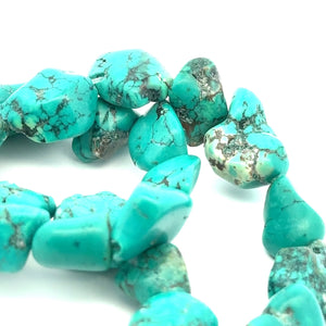 Turquoise Blue Stone W:1/8in L:3/8in-5/8in SKU#M3182