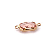 Light pink rectangle shape crystal charm,SKU#M2147lightpink