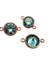 6mm, Rose Gold Filled, 3A, Cubic Zicronia Bezel Connector 
SKU#4805781M3