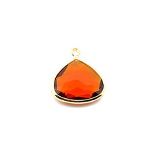Champaign triangle shape crystal charm, SKU#M2168champaign