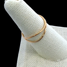 14KGF wave ring (Size 7.5-8) SKU#405RW