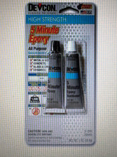 5 minute Epoxy two 1/2 ounce tube pack,SKU#S205