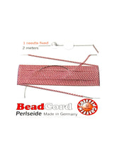 Dark Pink Bead Cord - Perlseide