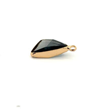 Black triangle shape crystal charm,SKU#M2151black