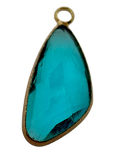Light blue crystal charm, SKU#M3104Lblue