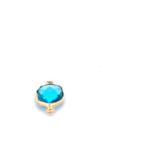 Light blue trapezoid  crystal charm, SKU#M2161lightblue
