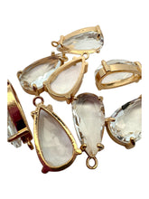Clear tear drop crystal charm, SKU#M2152clear