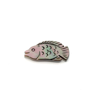 Tahitian Mother Of Pearl Fish Beads, Sku#M483