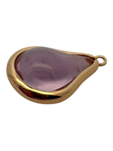 Pink round tear drop shape charm, SKU#M2164pink
