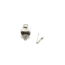 Solid White gold bead clasp, 8mm, SKU#A008C-W