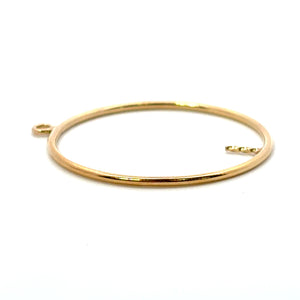 14KGF round drop W/ Peg, SKU#4003525P