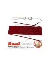 Garnet Bead Cord - Perlseide