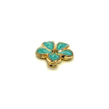 Plumeria Charm, Gold Plated, Sku#M3209