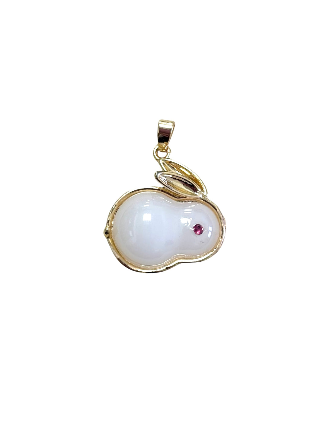 Rabbit Pendant, Bunny Pendant, Gold Plated, M4410