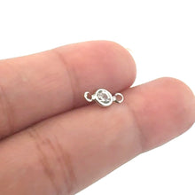 Silver/Gold Bezel Plated Charm