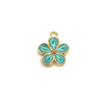 Plumeria Charm, Gold Plated, Sku#M3209