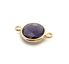 Purple triangle shape crystal charm,SKU#M2148purple