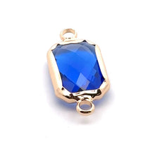 Royal blue rectangle shape crystal charm,SKU#M2147royalblue
