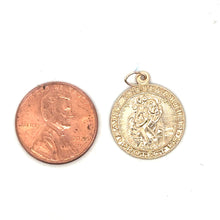 Saint Christopher Pendant, 1733C, 14k Gold Filled
