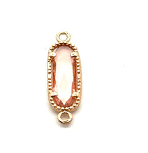 Pink Oval charm, SKU#M2167pink