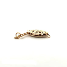 6.0x12.3mm Oval Filigree Pearl Clasp, 14k gold filled. Made in USA. #4003566A
