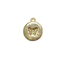 Butterfly Charm, Gold Plated, M4427