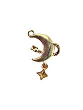 Moon And Star Charm, Gold Plated, M4422