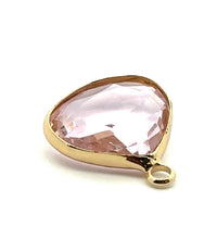 Clear triangle shape crystal charm, SKU#M2168clear