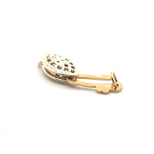 6.0x12.3mm Oval Filigree Pearl Clasp, 14k gold filled. Made in USA. #4003566A