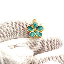 Plumeria Charm, Gold Plated, Sku#M3209