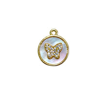 Butterfly Charm, Gold Plated, M4427