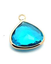 Blue triangle shape crystal shape, SKU#M2168Blue