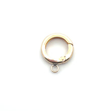 10mm Push Gate Clasp With Ring, 14K Gold Filled