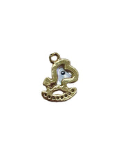 Rocking Horse Charm, Gold Plated M4436