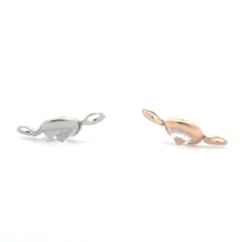 Silver/Gold Bezel Plated Charm