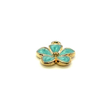 Plumeria Charm, Gold Plated, Sku#M3209