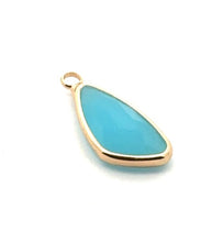 Gold charm SKU#M3104blue