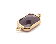 Dark purple rectangle shape crystal charm,SKU#M2147Dpurple