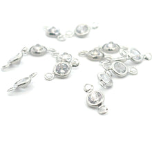 Silver/Gold Bezel Plated Charm