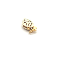 6.0x12.3mm Oval Filigree Pearl Clasp, 14k gold filled. Made in USA. #4003566A