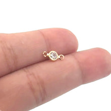 Silver/Gold Bezel Plated Charm