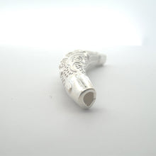 Flower tube, sterling silver, sku#M3923