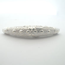 Flower tube, sterling silver, sku#M3923