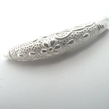 Flower tube, sterling silver, sku#M3923